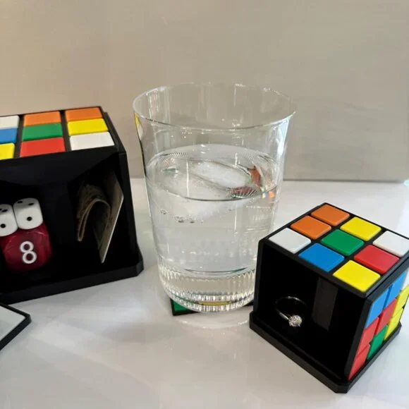 3D Printed Puzzle Cube Stash Box D&D Gift Set Solved & Unsolved 2" & 3" - Picture 4 of 11